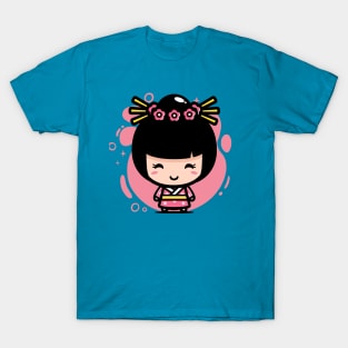 Cute Kawaii Traditional Japanese Girl // Chibi Style Japan T-Shirt
